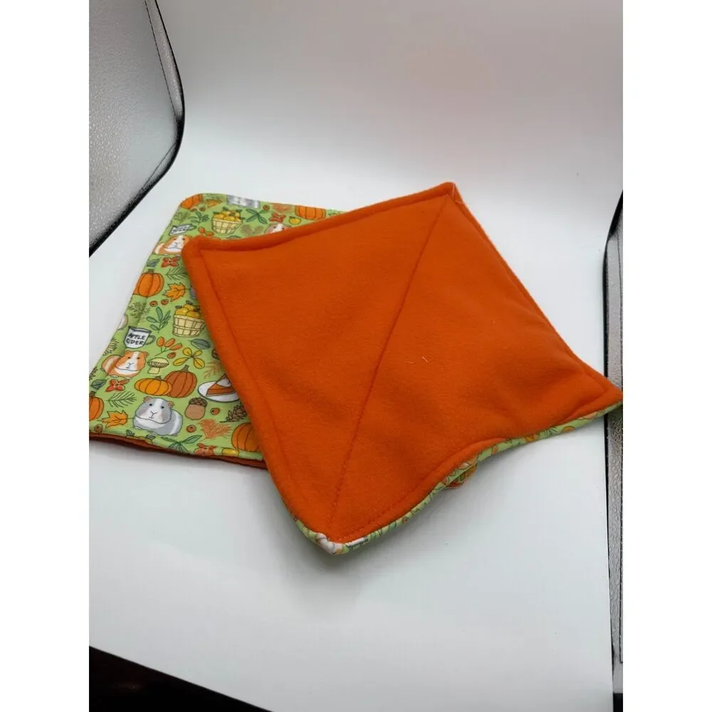 Guinea Pig P Piddle Pads Reversible Fleece 12” Pair Lot 2 Fall Autumn New